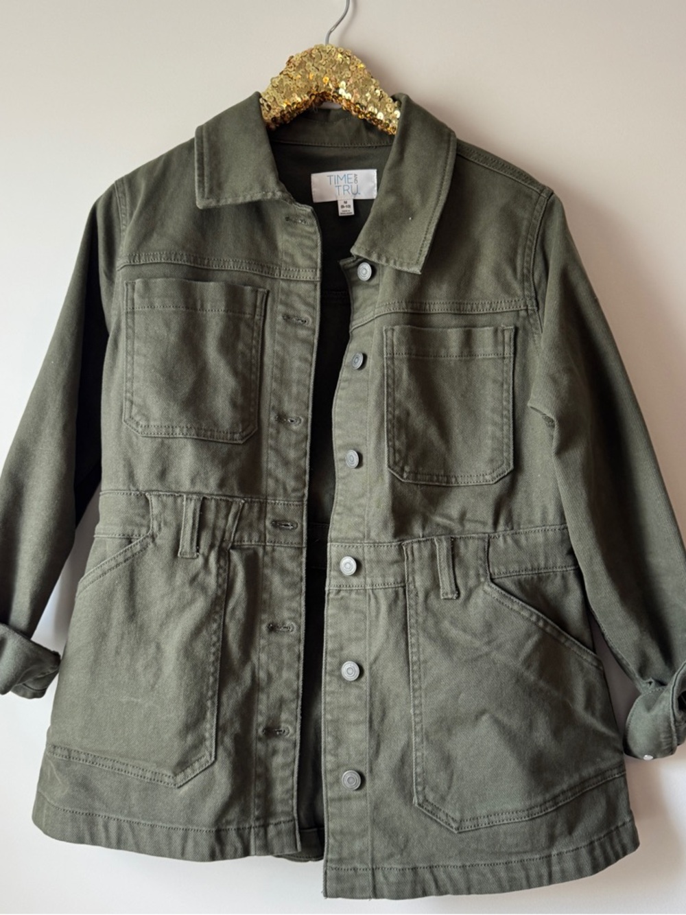 Green utility jacket